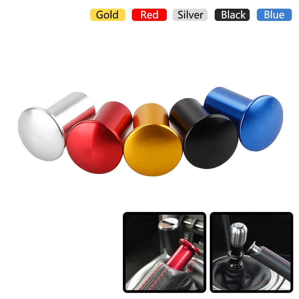 Aluminium alloy drift handbrake cap in gold, silver, black, blue, and red colour options.