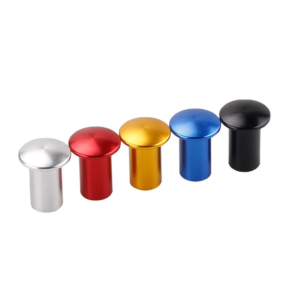 Aluminium alloy drift handbrake cap in gold, silver, black, blue, and red colour options.