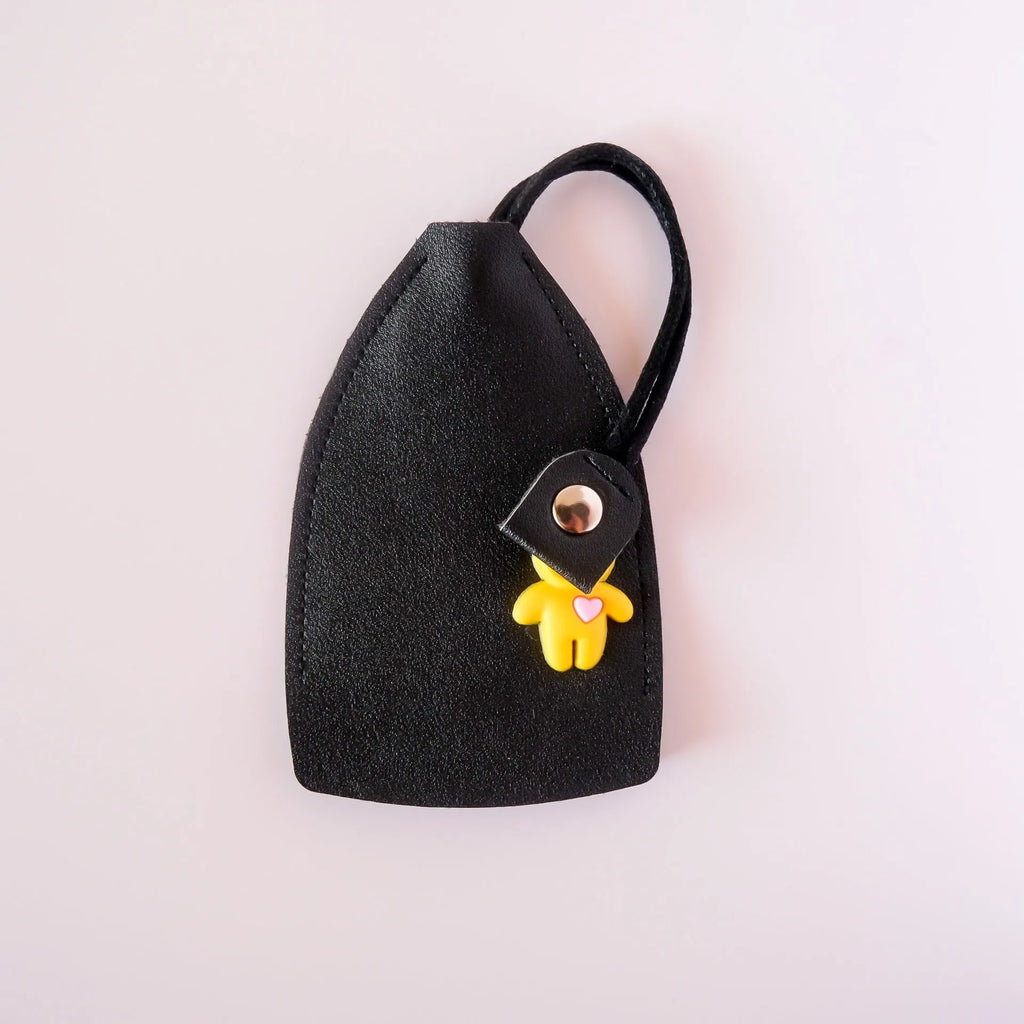 Universal large capacity PU car key case with credit card storage in multiple colour options.