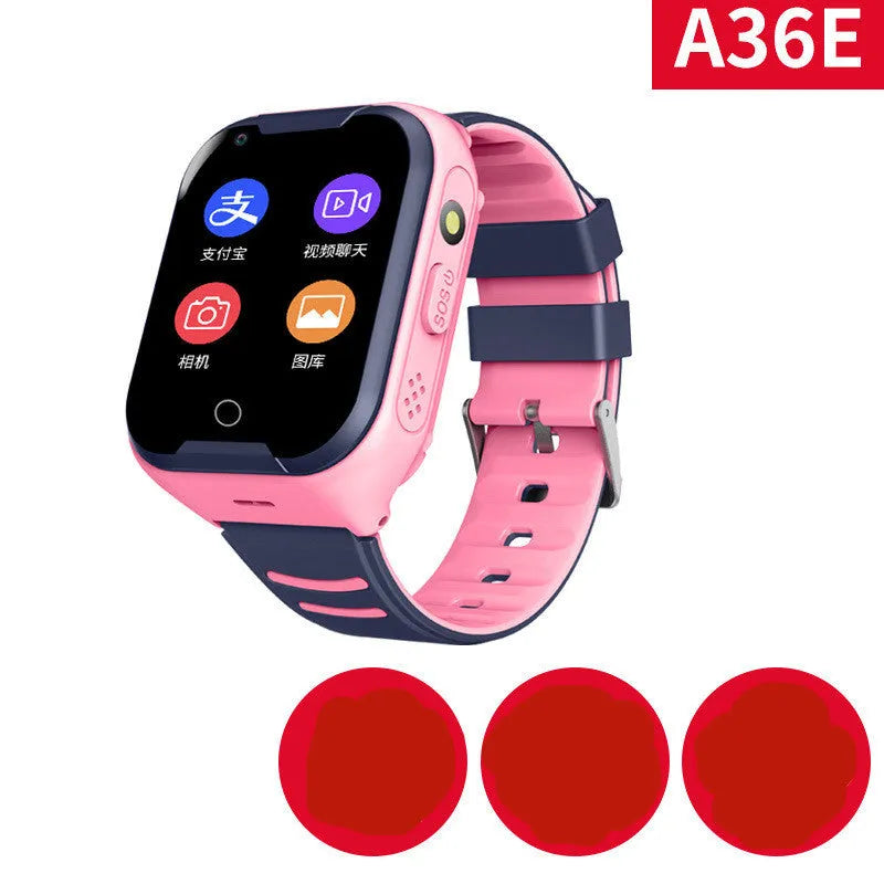 Children's smart watch with video calling and GPS positioning features in multiple colour options