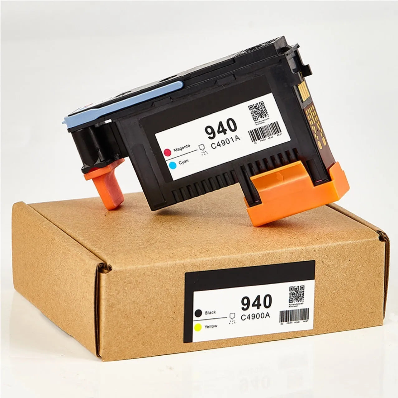 HP940 compatible printing nozzle for C4900A and C4901A cartridges, black and yellow.