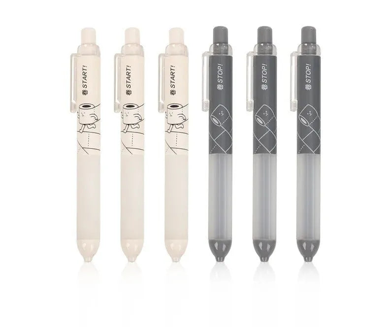 Minimalist 0.5mm automatic pencil with cloud grip design in black and white colour options