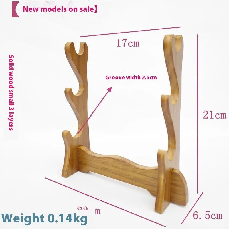 Handmade Chinese style wooden wall bracket available in one, two, three, or four layer options.