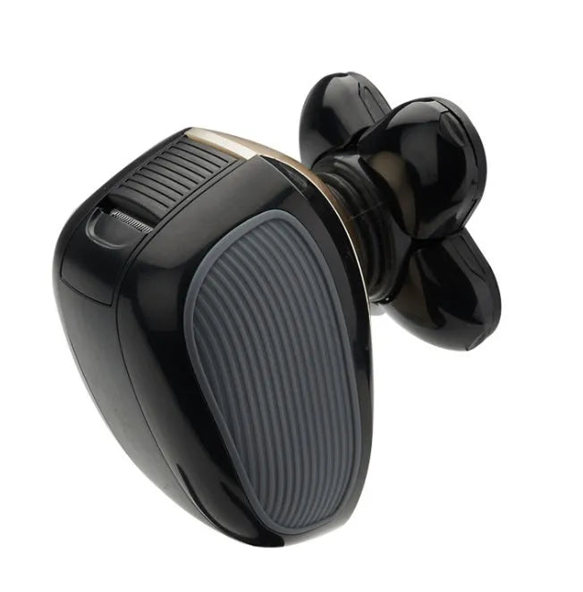 5-in-1 multifunctional electric shaver black gold with floating blades, rechargeable, IPX7 waterproof