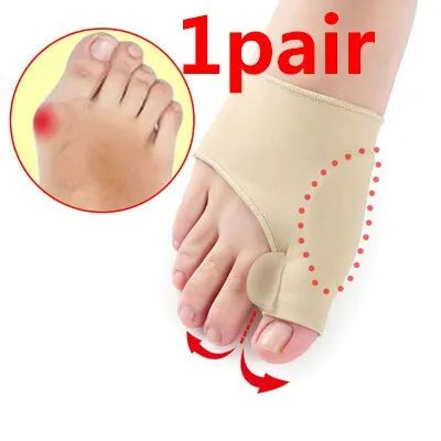 Corrective toe socks with silicone gel bunion pad in three sizes S M L