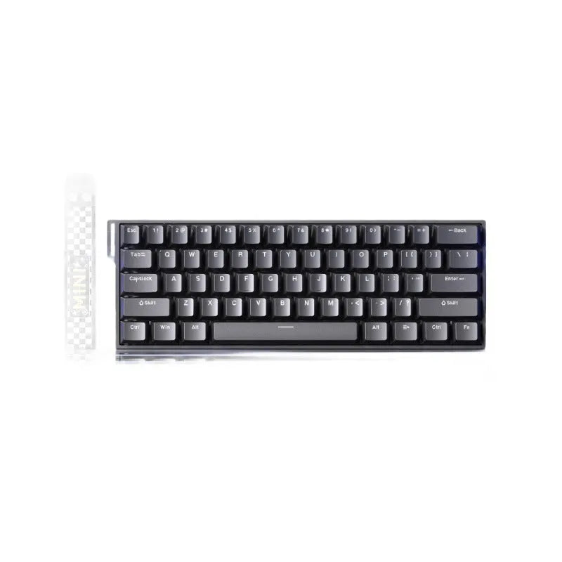 Magnetic axis mechanical keyboard with RGB lighting and engraved side designs