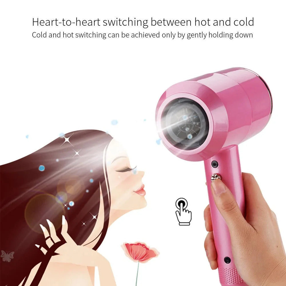 Hotel hammer hair dryer 1800/2000W dual voltage with two air nozzles and diffuser in grey