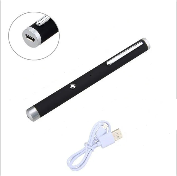 Three 5mw green laser pointer pens in black, camouflage, and white colours