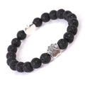 Tigereye Indian Agate stone beaded bracelet with geometric round shape and multiple style options