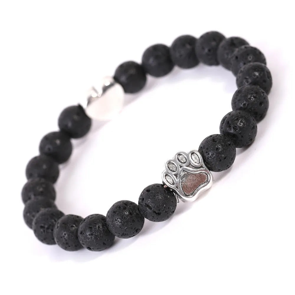 Tigereye Indian Agate stone beaded bracelet with geometric round shape and multiple style options
