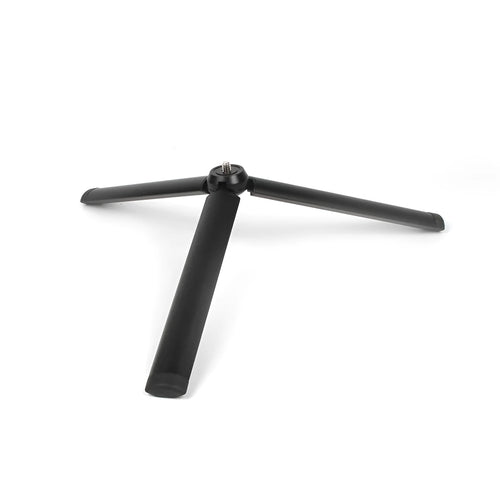 Black aluminium mobile phone tripod with PTZ head for iPhone compatibility