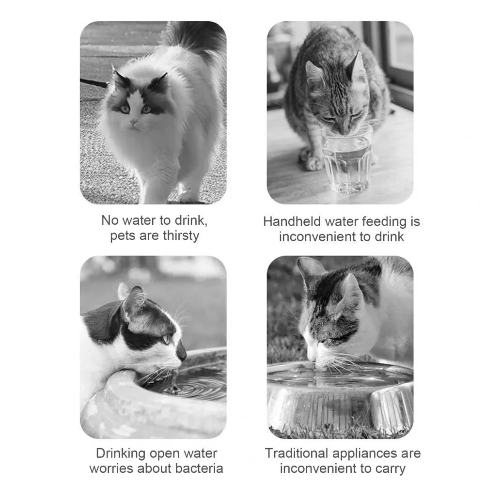 Orange and white portable pet water feeder showing water bottle and treat container compartments