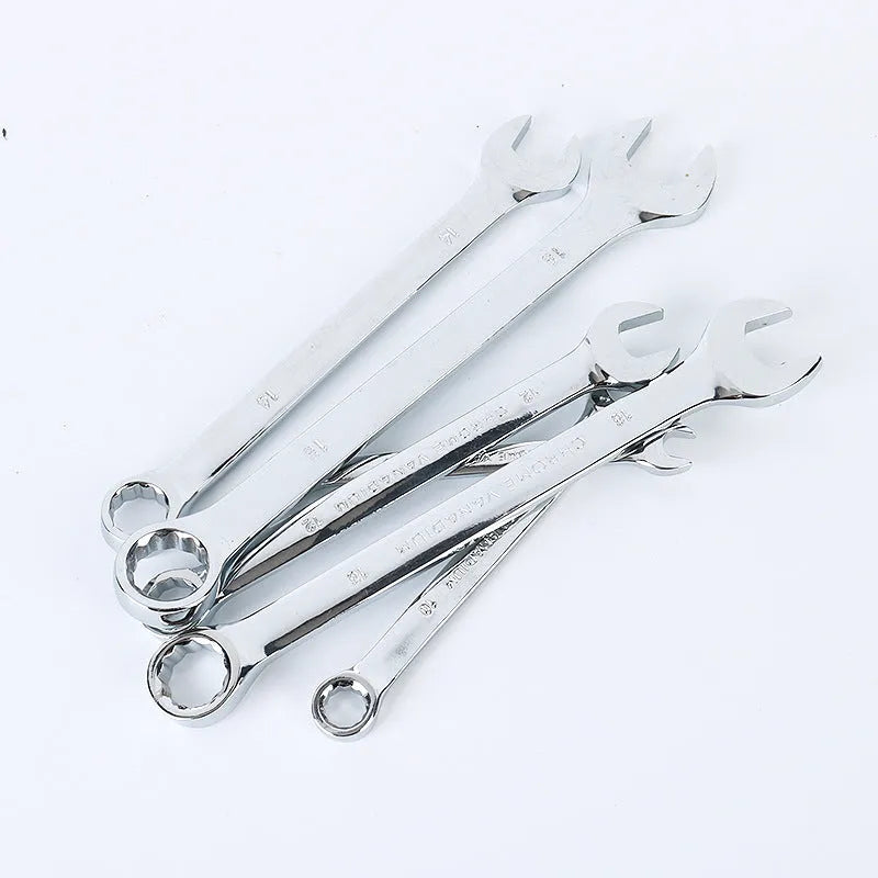 61-piece chrome vanadium steel machine repair socket and wrench set with ratchets and extensions