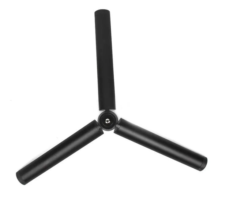 Black aluminium mobile phone tripod with PTZ head for iPhone compatibility