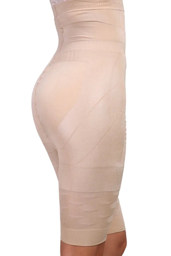 Women's seamless high waist shapewear shorts for tummy control in black colour