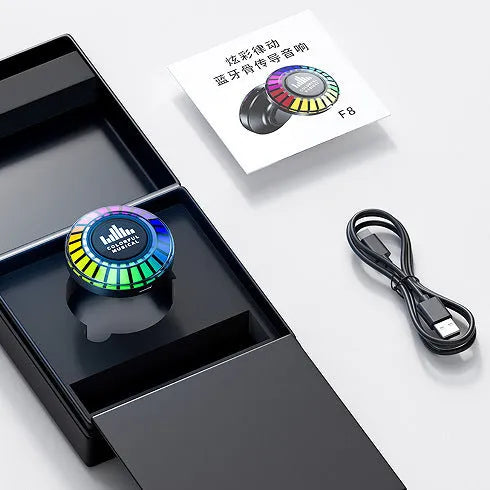 Voice control Bluetooth ambience lamp with polar light effects and compact 3.1cm design