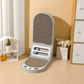 L-shape cat scratching board with sisal scratching surface and carpet base