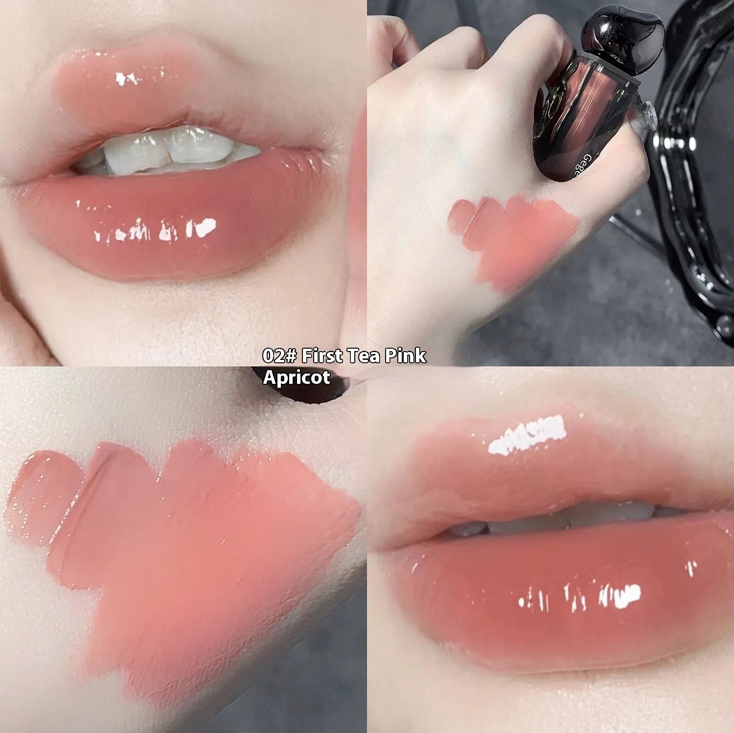 Glacier Lava Lip Lacquer in seven colour options with water-light mirror finish