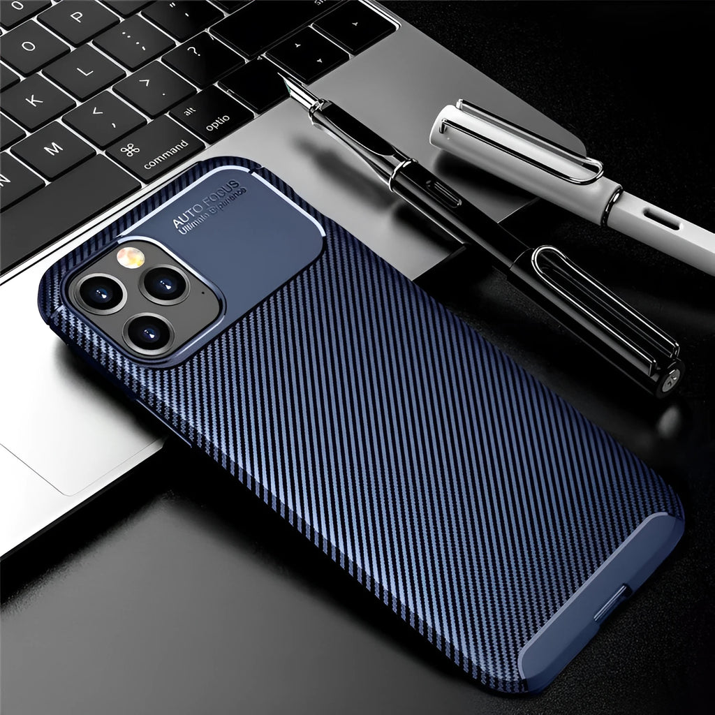 iPhone 12 silicone protective cover beetle style in black for 6.1 inch model business case