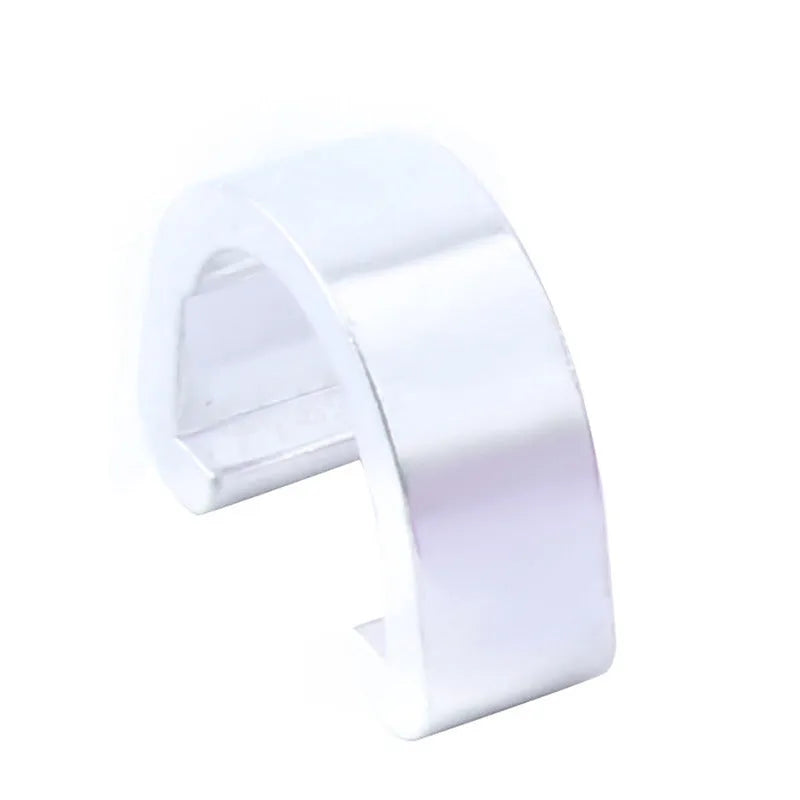 Small aluminium alloy C-shaped buckle in multiple colours for fishing tackle repair.