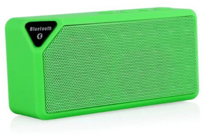 Cannon X3 portable Bluetooth speaker cube in black, blue, green, red, or yellow colour