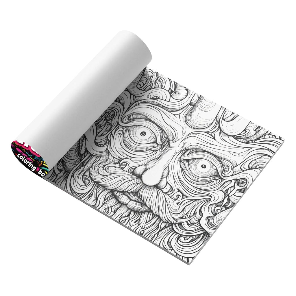 Compact acid tour coloured painting book showing its 200mm length.