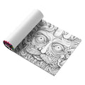 Compact acid tour coloured painting book showing its 200mm length.