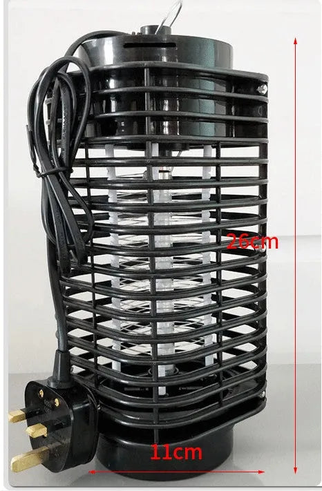 Black hanging electric mosquito killer device for indoor pest control with 20-50 square metre coverage