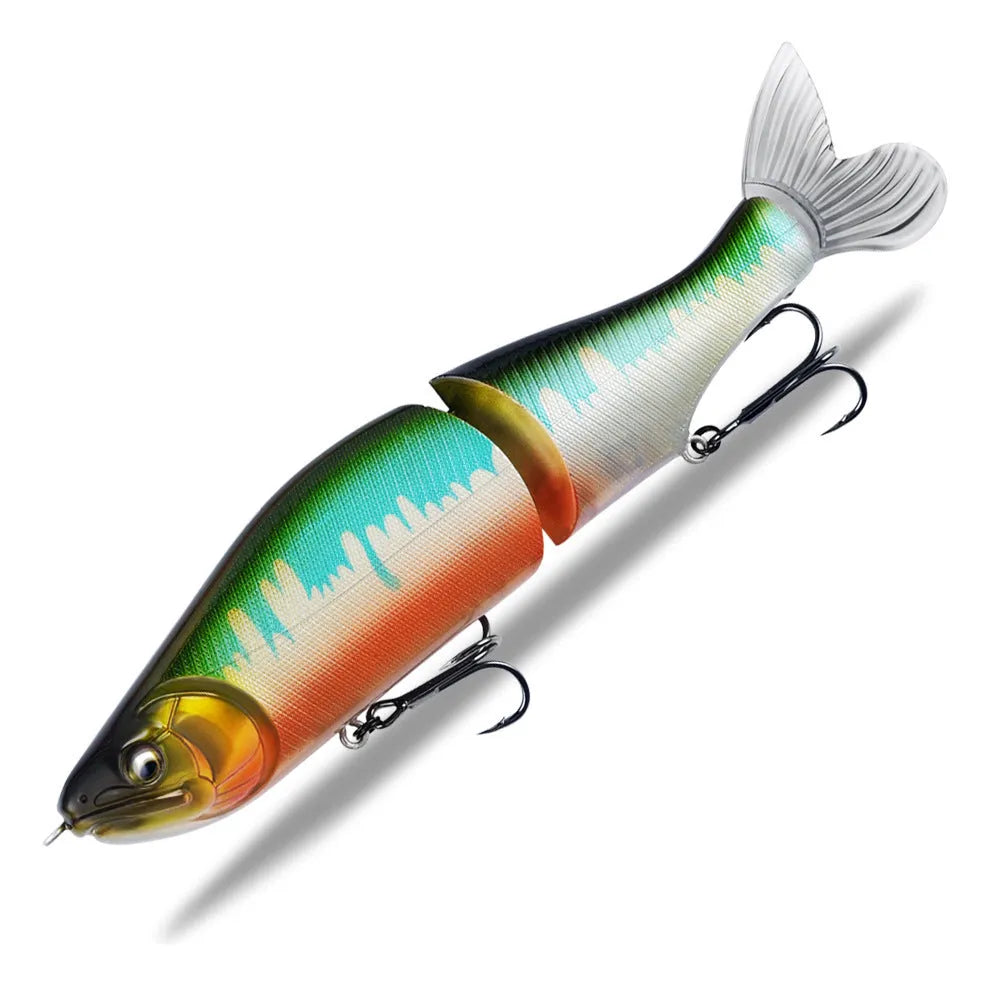 185mm plastic swimming fishing bait for bass available in multiple colours