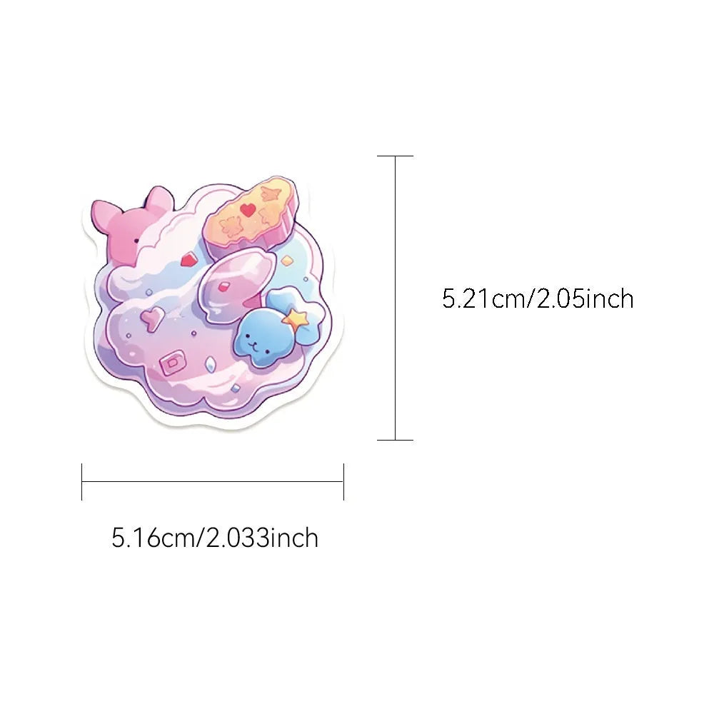 Fresh candy small object waterproof stickers for hand account decoration measuring 4-7cm