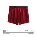 Men's solid colour boxer briefs in polyester knit fabric showing mid waist design and colour options