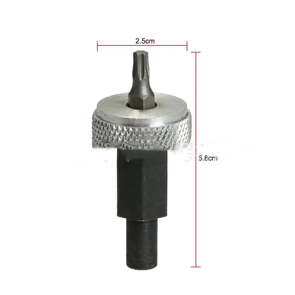 Carbon steel ignition module clamping wrench with knurled aluminium knobs for distributor repair