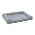 Portable foldable cloth dog kennel for medium large dogs in light grey and dark grey, shown in L XL 2XL sizes.