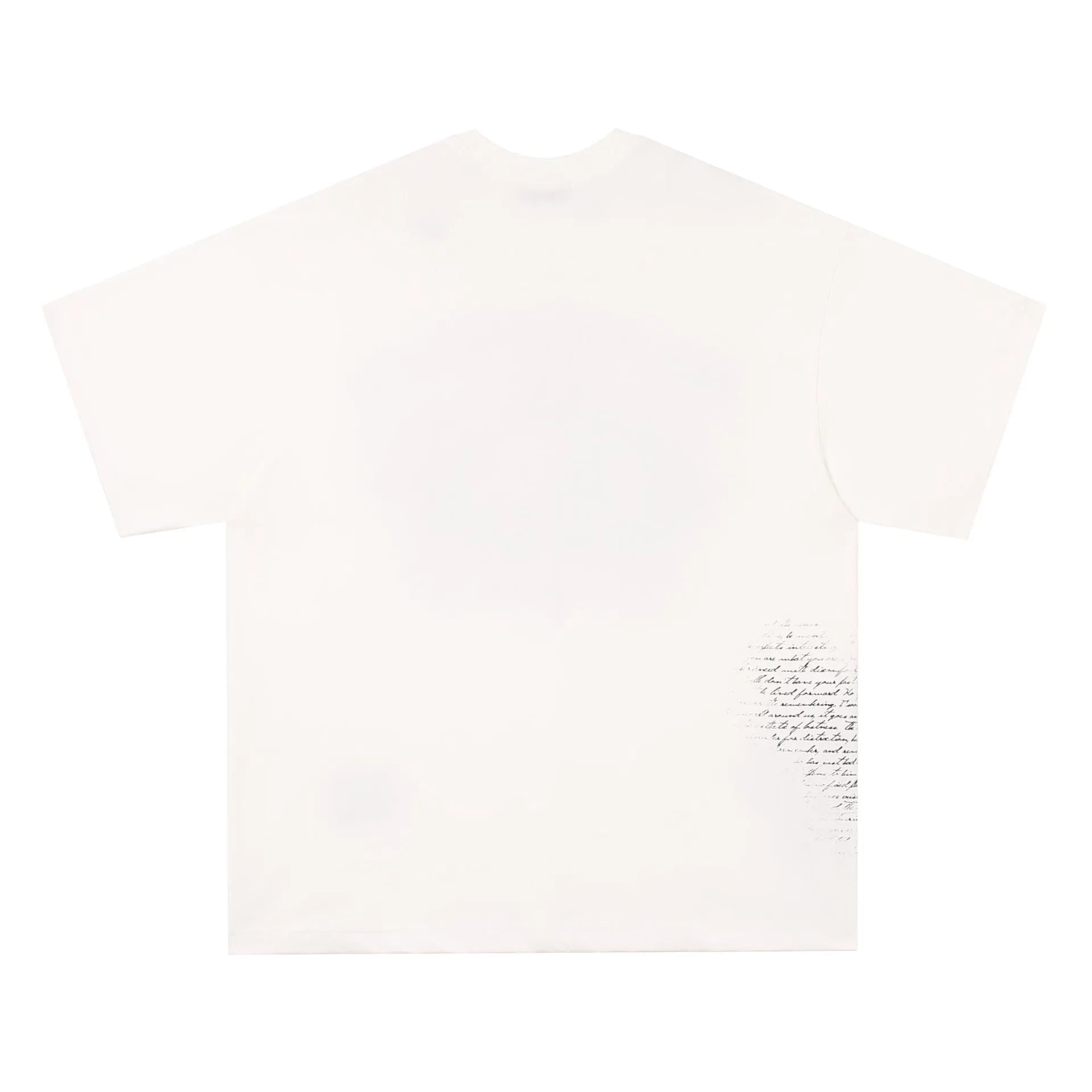Pure cotton hip hop gothic style T-shirt with letter pattern in black and white colours