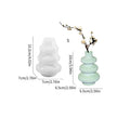 Silicone three layer circle vase ornament mould with irregular shape design