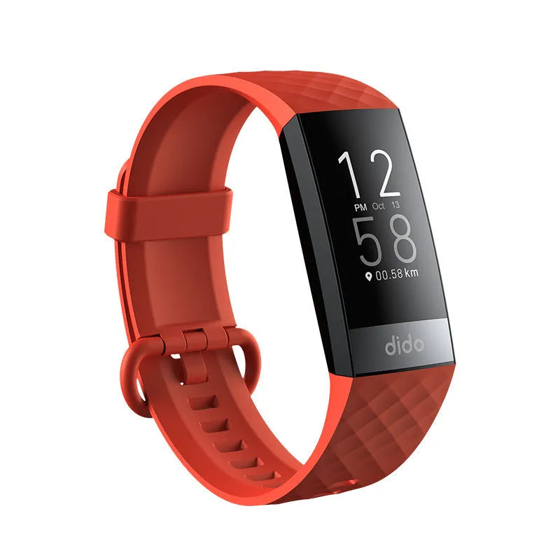 Y6 Black smart bracelet with 1.1-inch screen for blood pressure, ECG, and blood oxygen monitoring on wrist