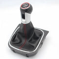 Leather gear shift lever handball and dust boot for Volkswagen Golf models.