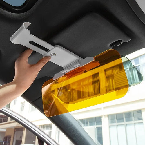 Anti-glare car sun visor with telescopic installation for high beam and sunlight protection