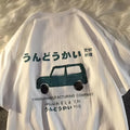 Cotton short sleeve T-shirt with letters design in loose fit for men and women
