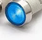 10mm stainless steel edge plastic indicator light with wire and flat metal end