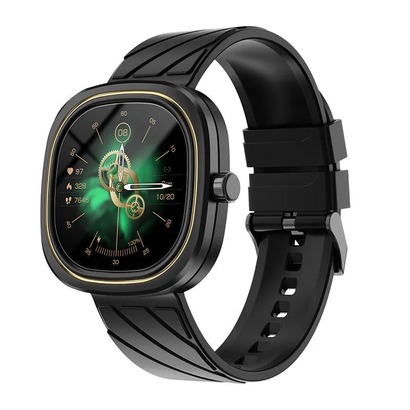 Bluetooth smart bracelet sports watch with TFT touch screen and silicone wristband in pink, black, or green colours
