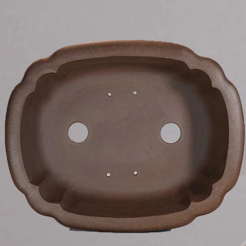 Purple sand handmade rectangular begonia flower pot measuring 51x41x14cm