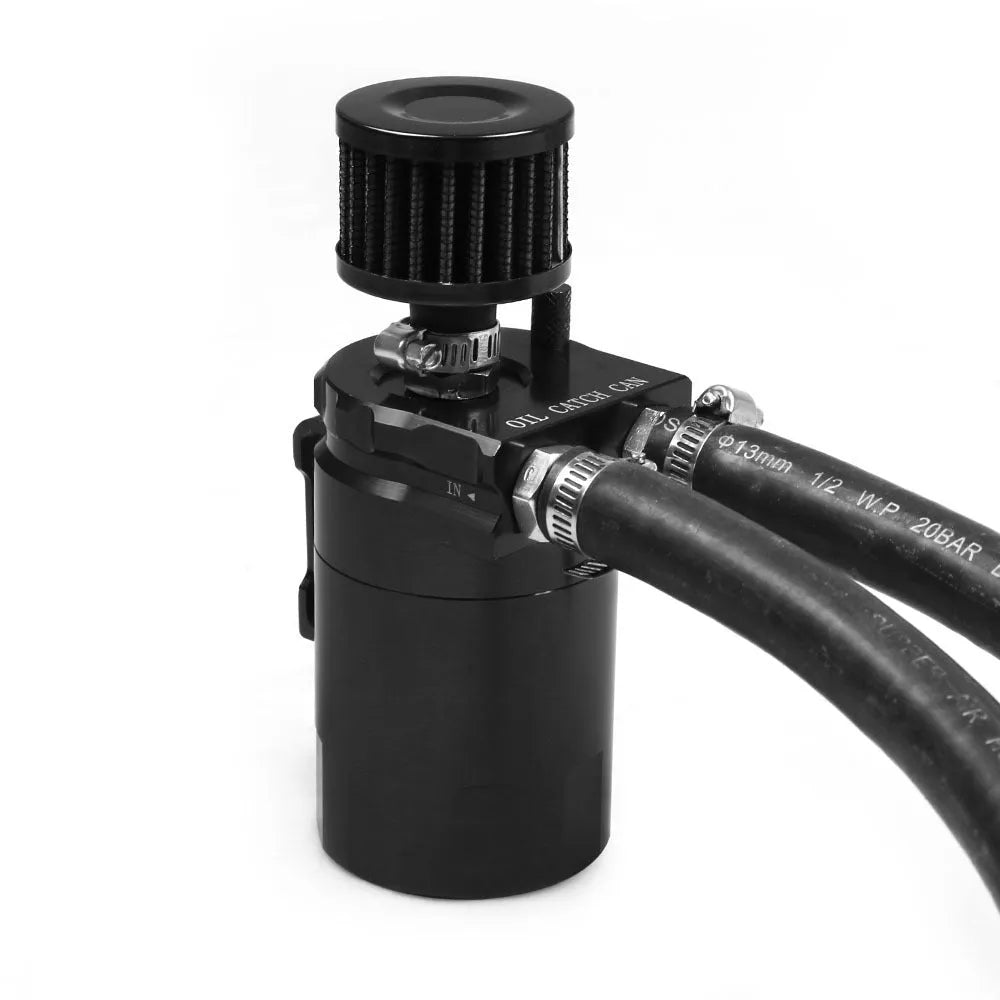 Aluminium alloy oil separator for Ford Expedition vehicles in black, blue, red, and silver colours