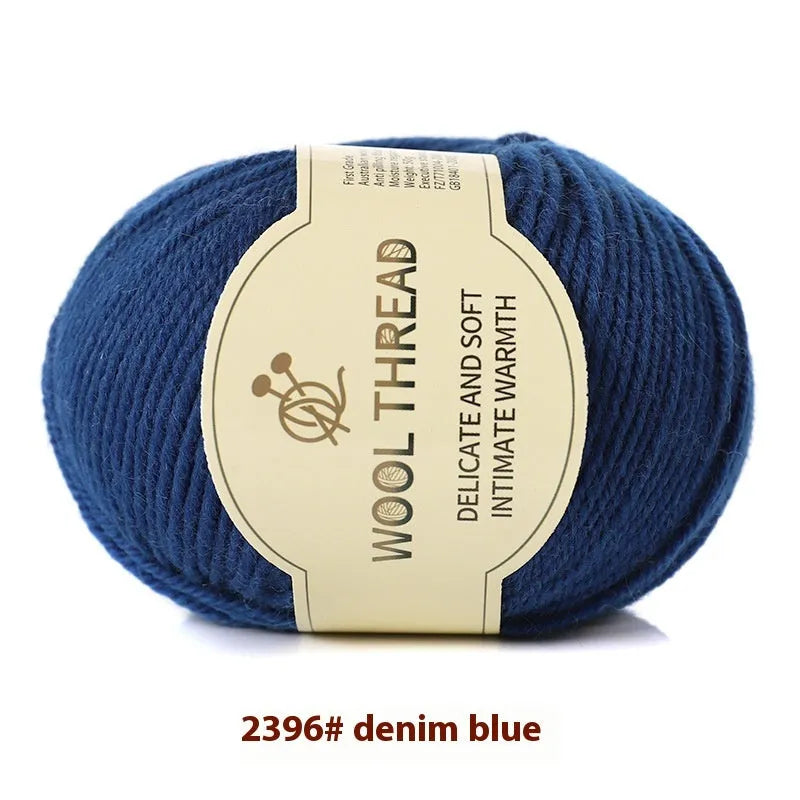 Hand knitting wool yarn roll for baby clothes with 10 needle specification in various colours