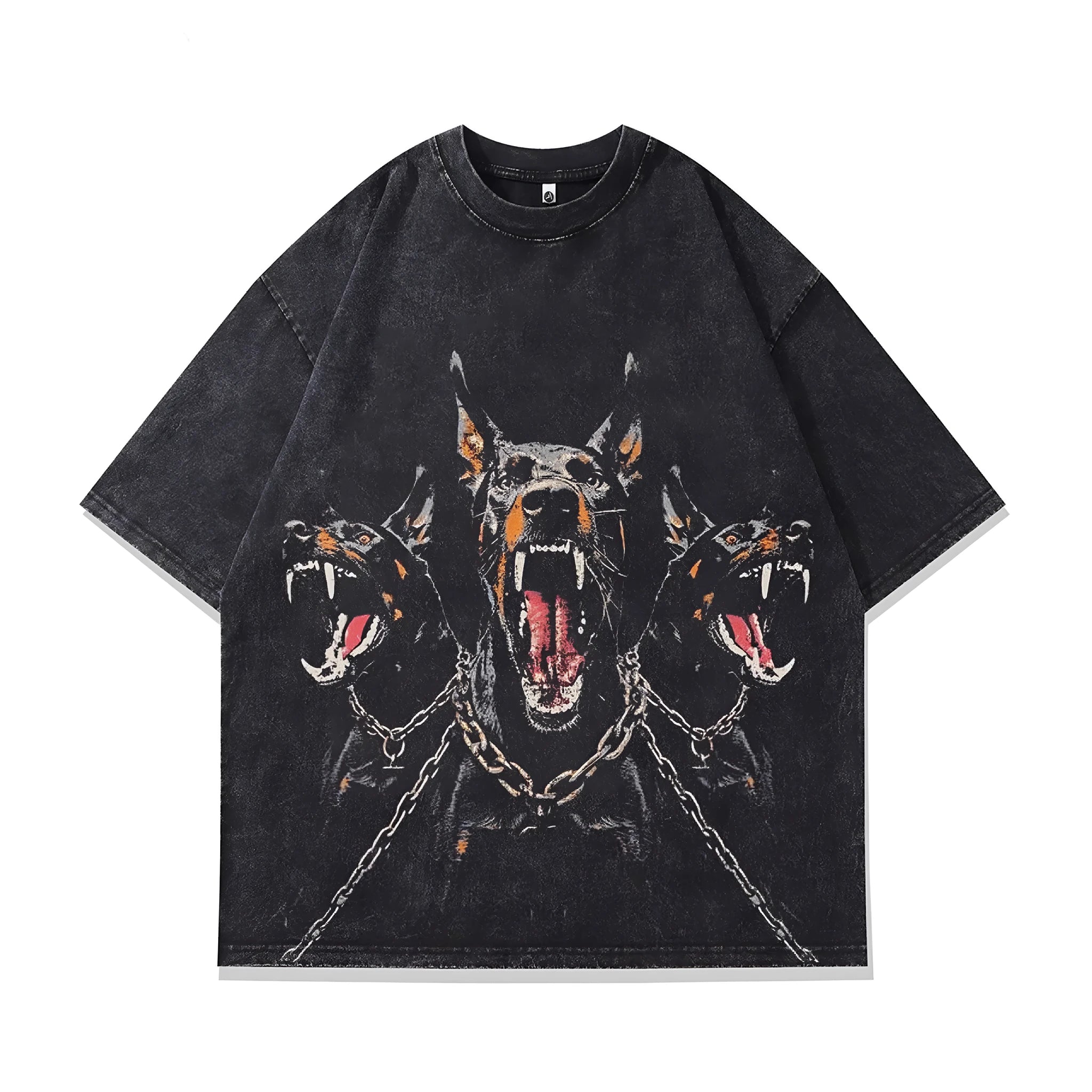 Men's short sleeve t-shirt with character pattern in pure cotton, loose fit pullover style
