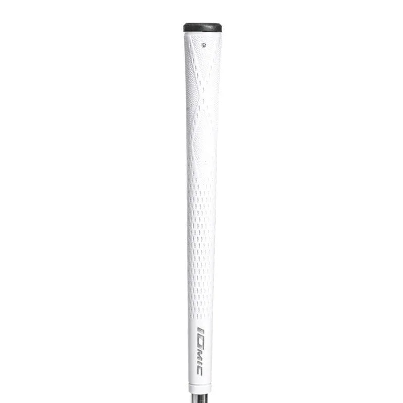 TPE material golf club grip in various colour options including pink, red, blue, white, and black.