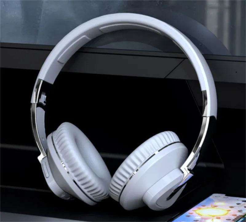 H3 wireless stereo headset with over-ear design in black colour showing ear cushions and headband