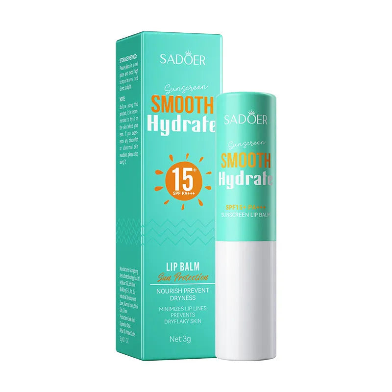 Anti-chapped moisturising lipstick in multiple flavour variants with hyaluronic acid and vitamin E