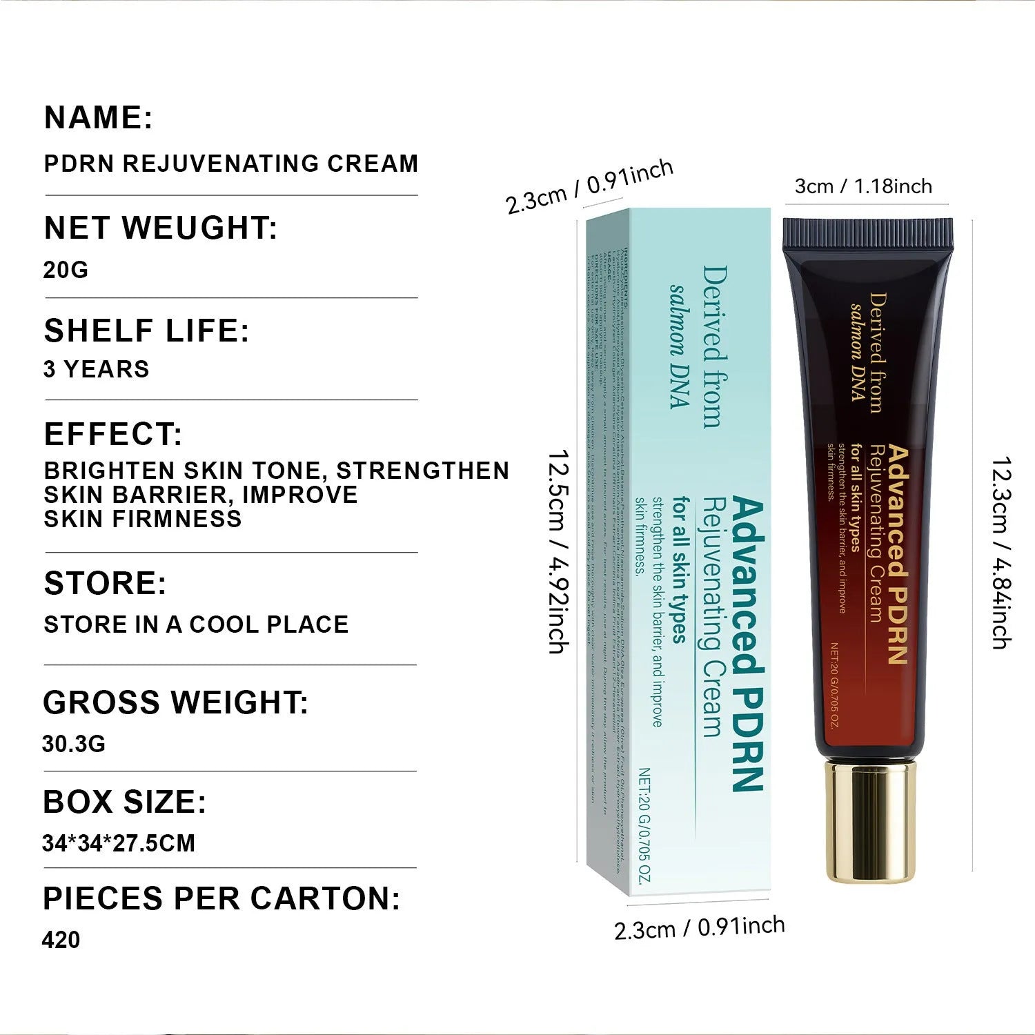 20ml Skin Activating Cream jar for hydrating, firming and wrinkle care skincare