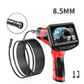 8.5mm dual-lens endoscope inspection camera with hard wire and snake pipeline cable options